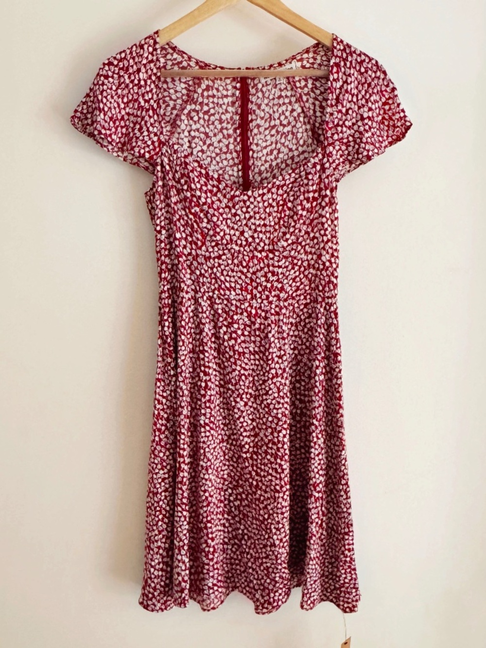 Reformation Novia Dress Red Floral Size 2